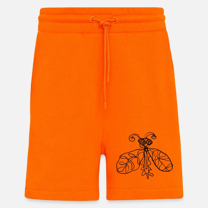 Insecte - Short bio décontracté fabriqué en UE - SUNSET ORANGE