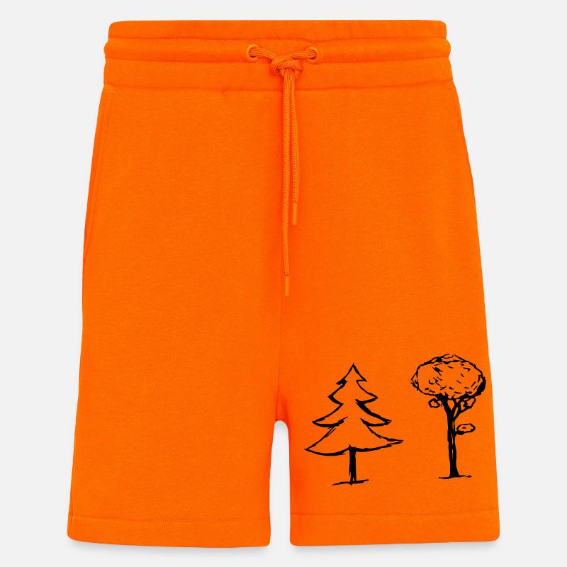 Bäume - Shorts - made by SPREAD - SUNSET ORANGE