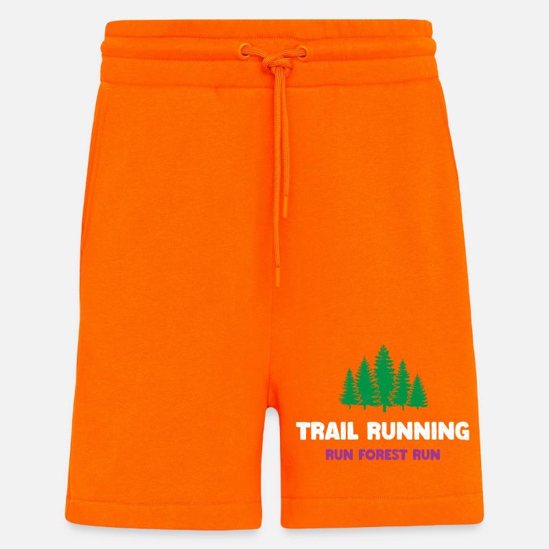 Trailrunning - Run Forest Run - Shorts - made by SPREAD - SUNSET ORANGE
