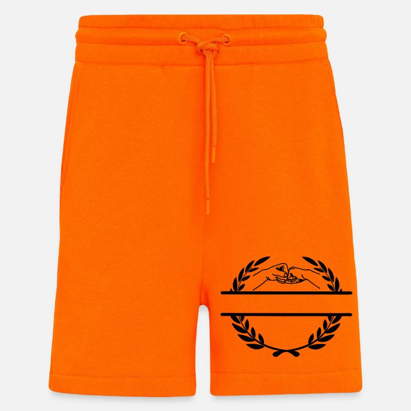 Gemeinsam im Lorbeerkranz arbeiten - Shorts - made by SPREAD - SUNSET ORANGE