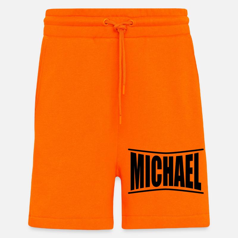 T-Shirt Michael T-Shirt Geschenkidee - Shorts - made by SPREAD - SUNSET ORANGE