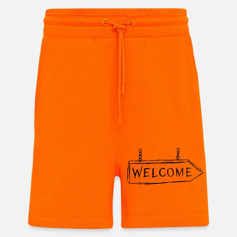 Welcome - Shorts - made by SPREAD - SUNSET ORANGE