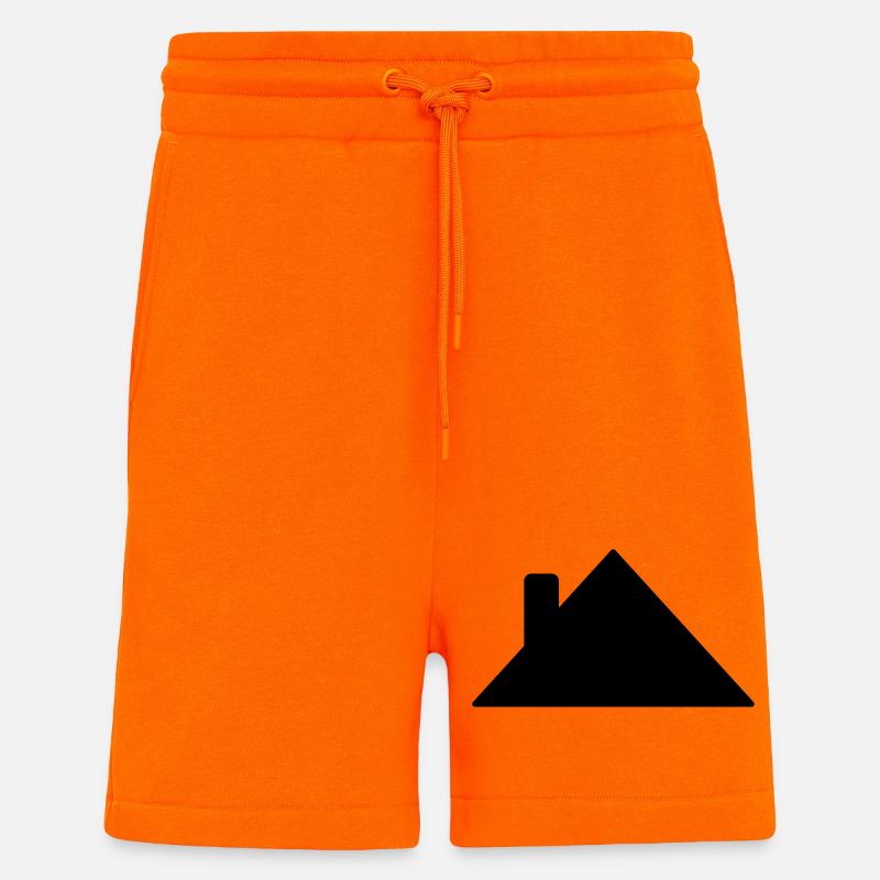 Toit - Short bio décontracté fabriqué en UE - SUNSET ORANGE
