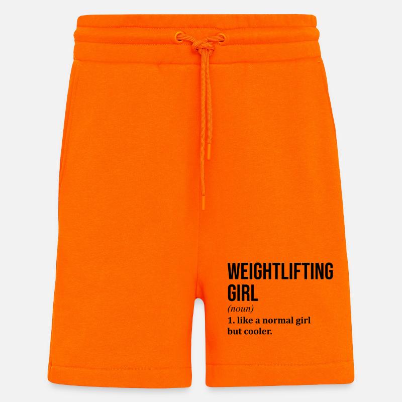 Gewichtheben - Shorts - made by SPREAD - SUNSET ORANGE