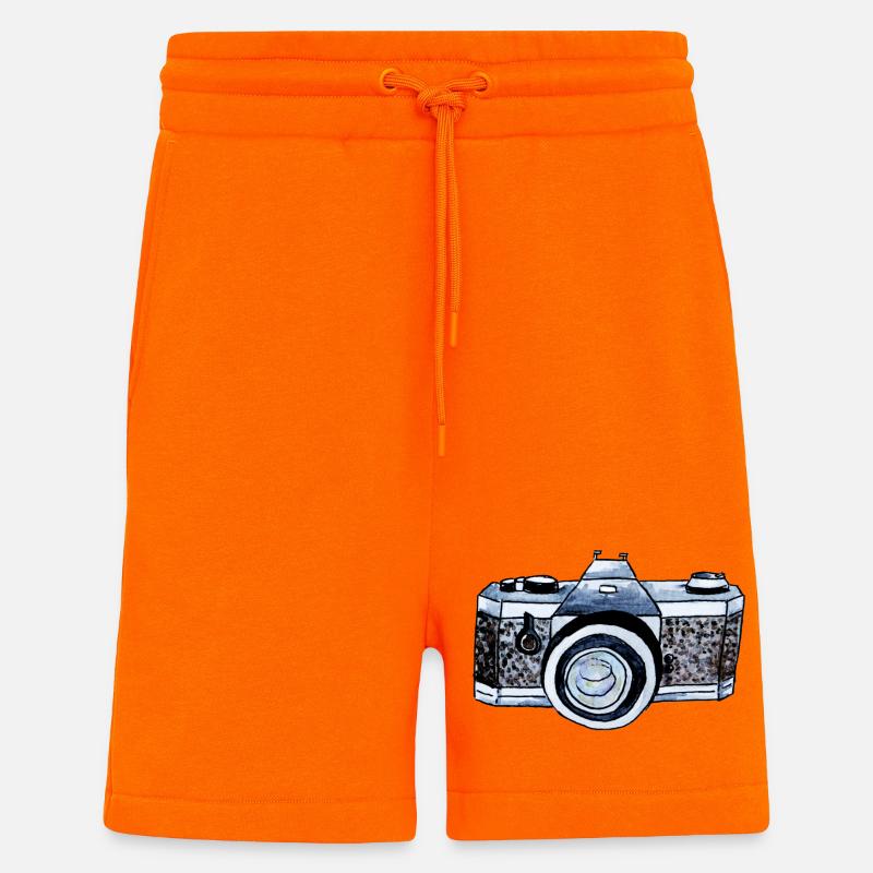 Camera - Shorts - made by SPREAD - SUNSET ORANGE