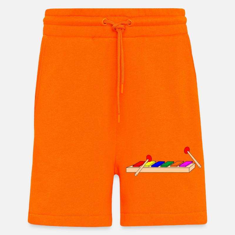 Trommeldreieck oder Tonxylophon - Shorts - made by SPREAD - SUNSET ORANGE