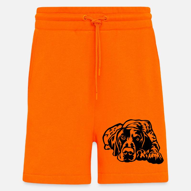 Deutsch Kurzhaar - Shorts - made by SPREAD - SUNSET ORANGE