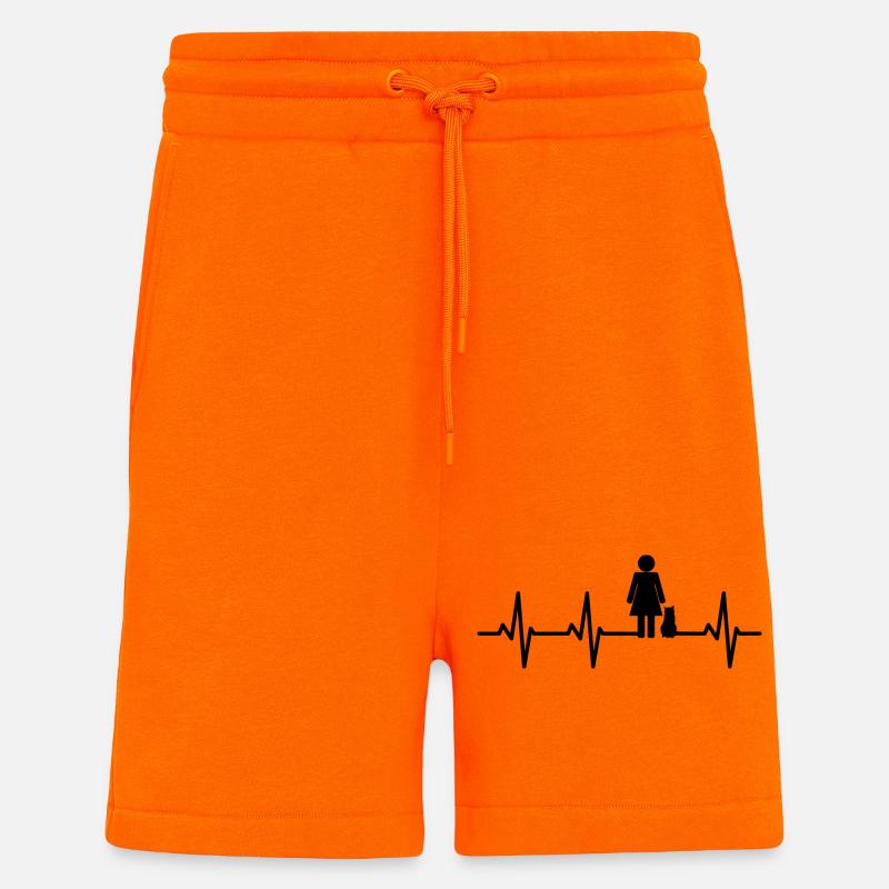 Katzenmutter Herzlinie - Shorts - made by SPREAD - SUNSET ORANGE