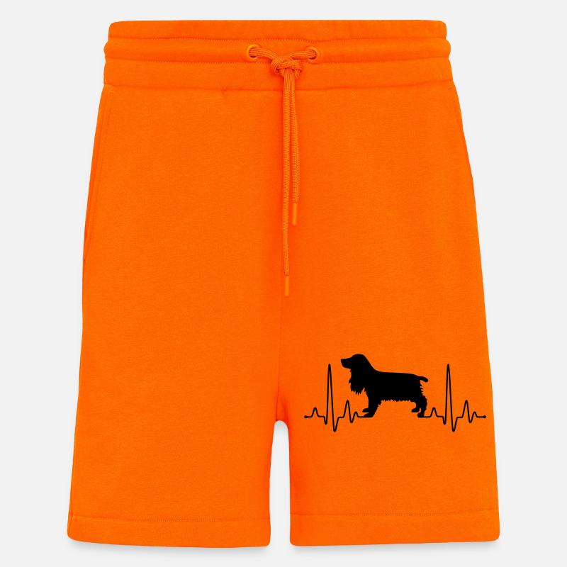 Cocker Spaniel Plus - Shorts - made by SPREAD - SUNSET ORANGE