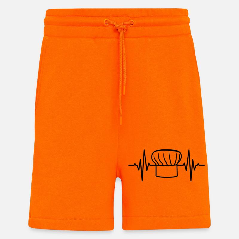 Bäcker Hut Herzschlag - Shorts - made by SPREAD - SUNSET ORANGE