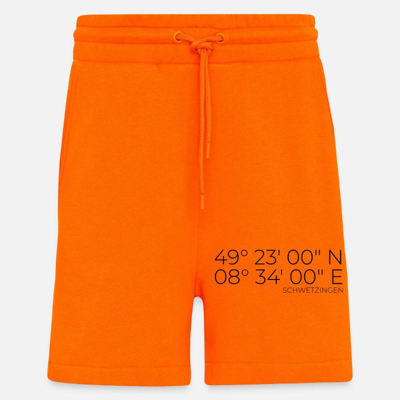 Coordinates Schwetzingen - Shorts - made by SPREAD - SUNSET ORANGE