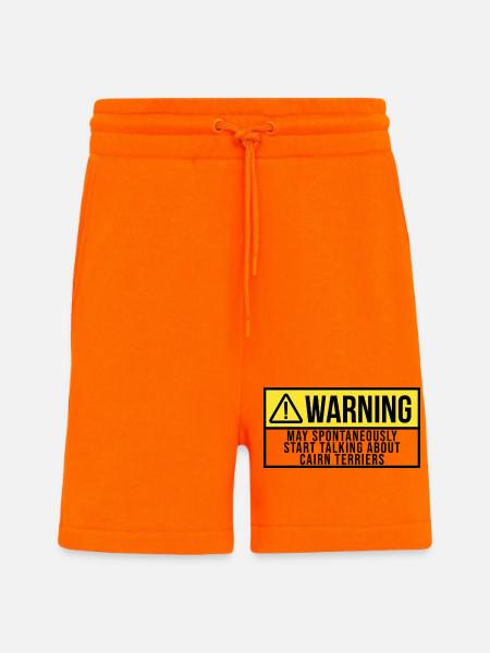 cairnterrier - Organic relaxed shorts made in EU - SUNSET ORANGE
