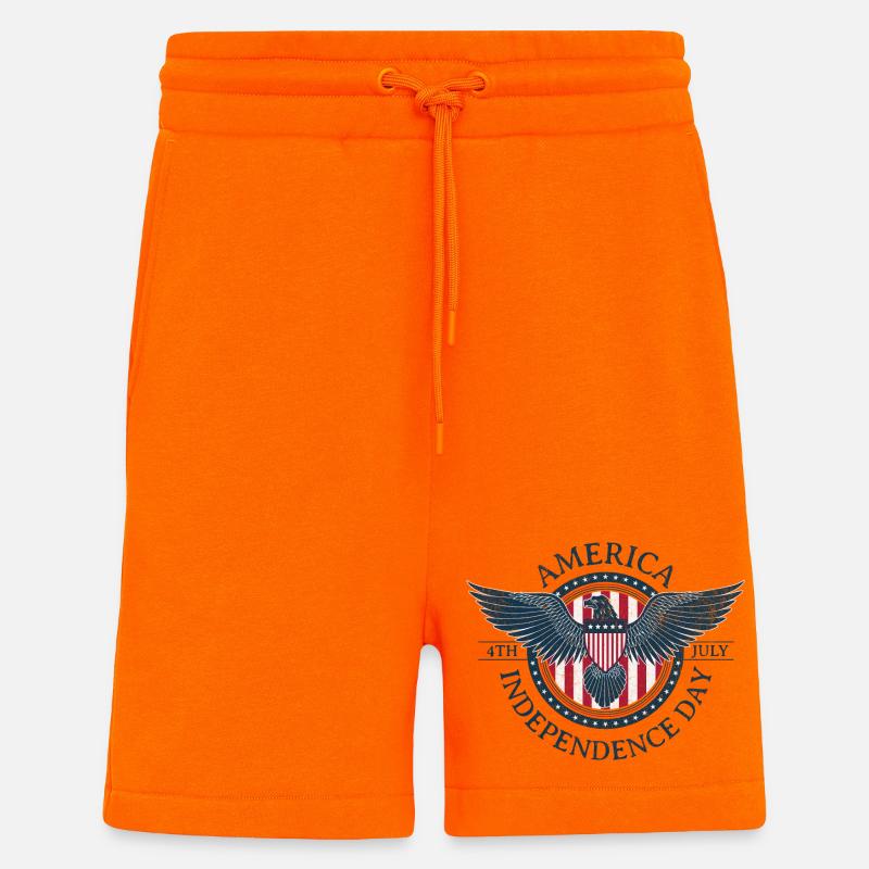 Freiheitsadler USA 4. Juli - Shorts - made by SPREAD - SUNSET ORANGE