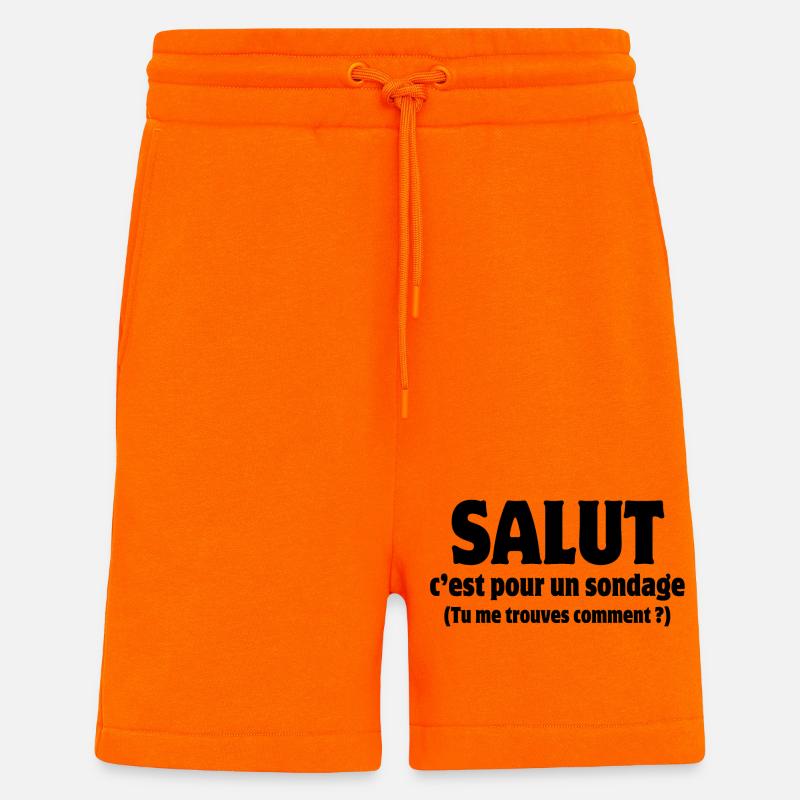 Hallo, hallo, Umfrage - Shorts - made by SPREAD - SUNSET ORANGE