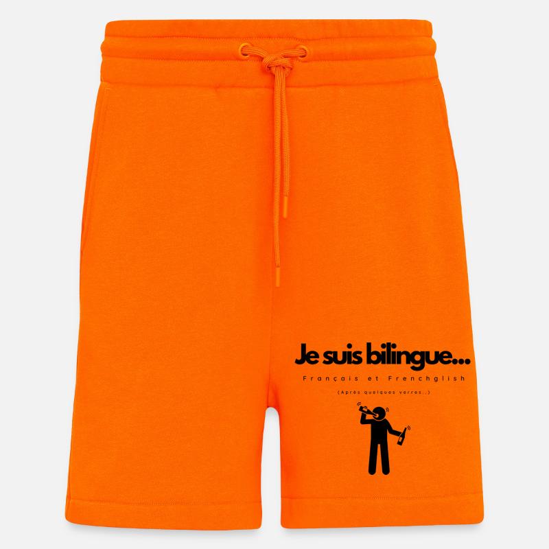 I am Bilingual - Shorts - made by SPREAD - SUNSET ORANGE