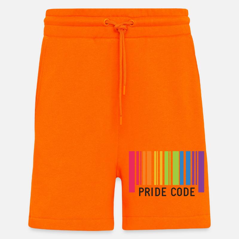 LGBT Pride Month - Pride Code - Shorts - made by SPREAD - SUNSET ORANGE