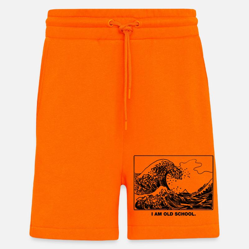 Old School Wave - Shorts - made by SPREAD - SUNSET ORANGE