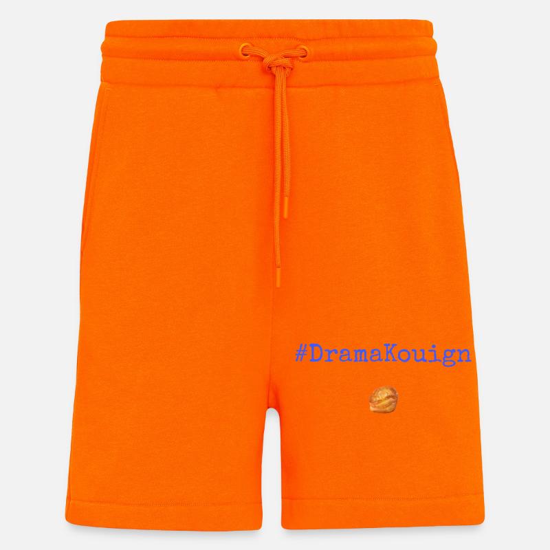 #DramaKouign Blue - Short bio décontracté fabriqué en UE - SUNSET ORANGE