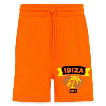 Equipe d’enterrement de vie de garçon IBIZA - Short bio décontracté fabriqué en UE - SUNSET ORANGE - Devant
