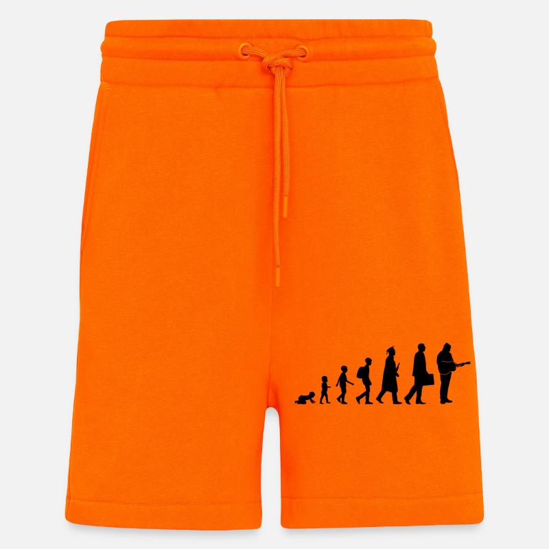 Entwicklung des Gitarristen - Shorts - made by SPREAD - SUNSET ORANGE