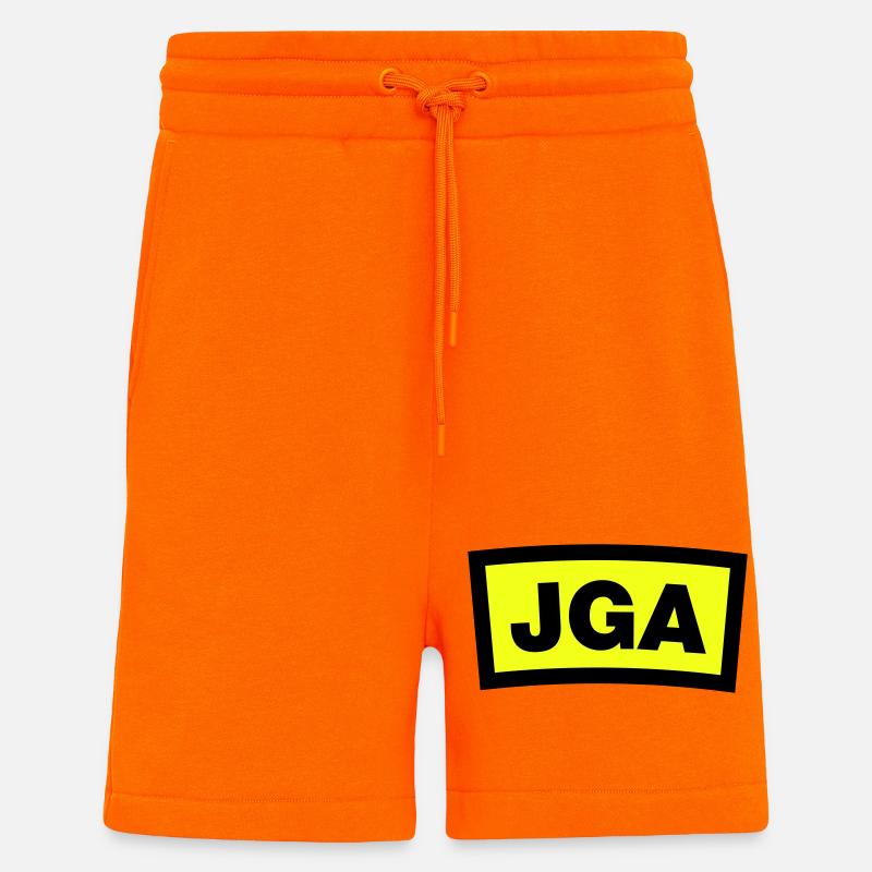 JGA - Emblem - Shorts - made by SPREAD - SUNSET ORANGE