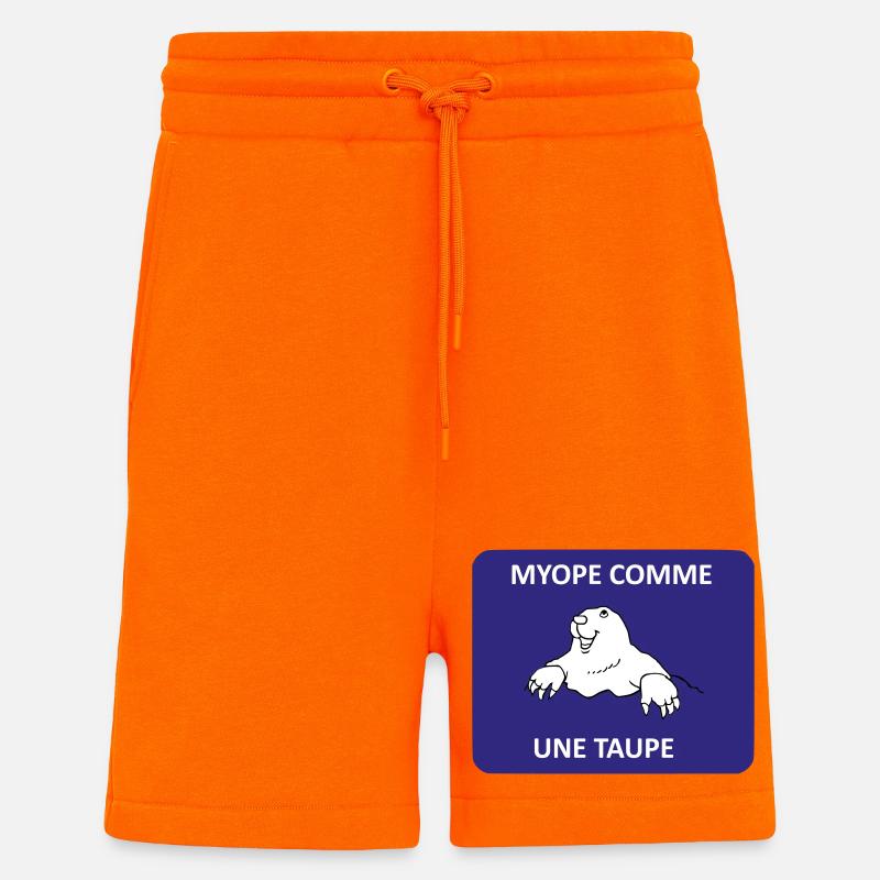 Short-sighted as a mole - Shorts - made by SPREAD - SUNSET ORANGE