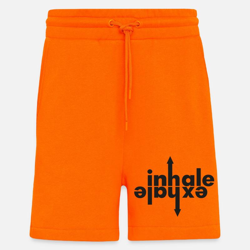 INHALE - EXHALE - Shorts - made by SPREAD - SUNSET ORANGE