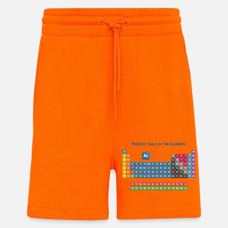 Periodensystem der Elemente 2 - Shorts - made by SPREAD - SUNSET ORANGE