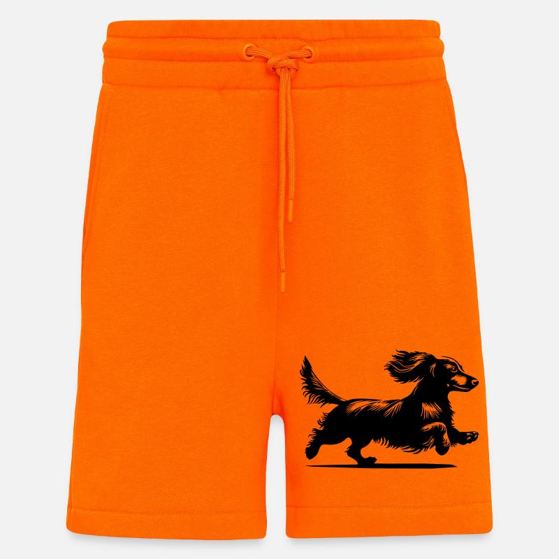 Teckel - Short bio décontracté fabriqué en UE - SUNSET ORANGE