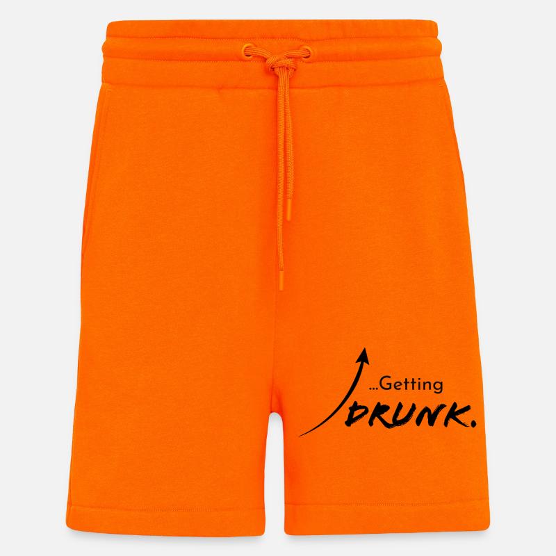 Getting drunk, version 1 - Shorts - made by SPREAD - SUNSET ORANGE