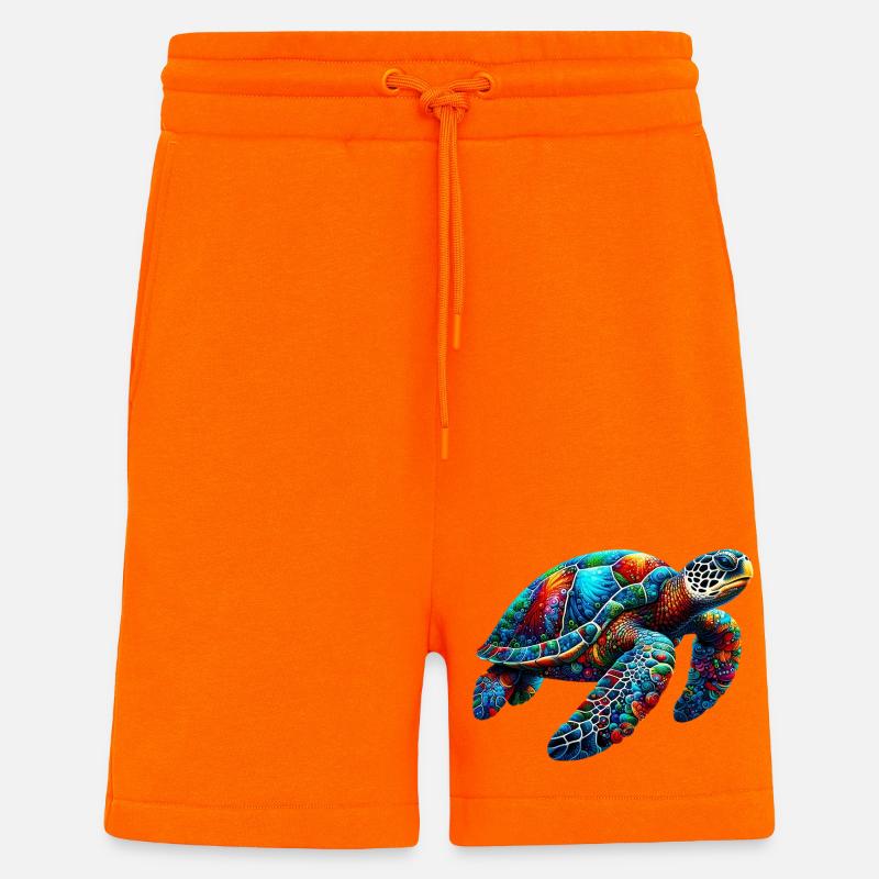 Turtle - Shorts - made by SPREAD - SUNSET ORANGE