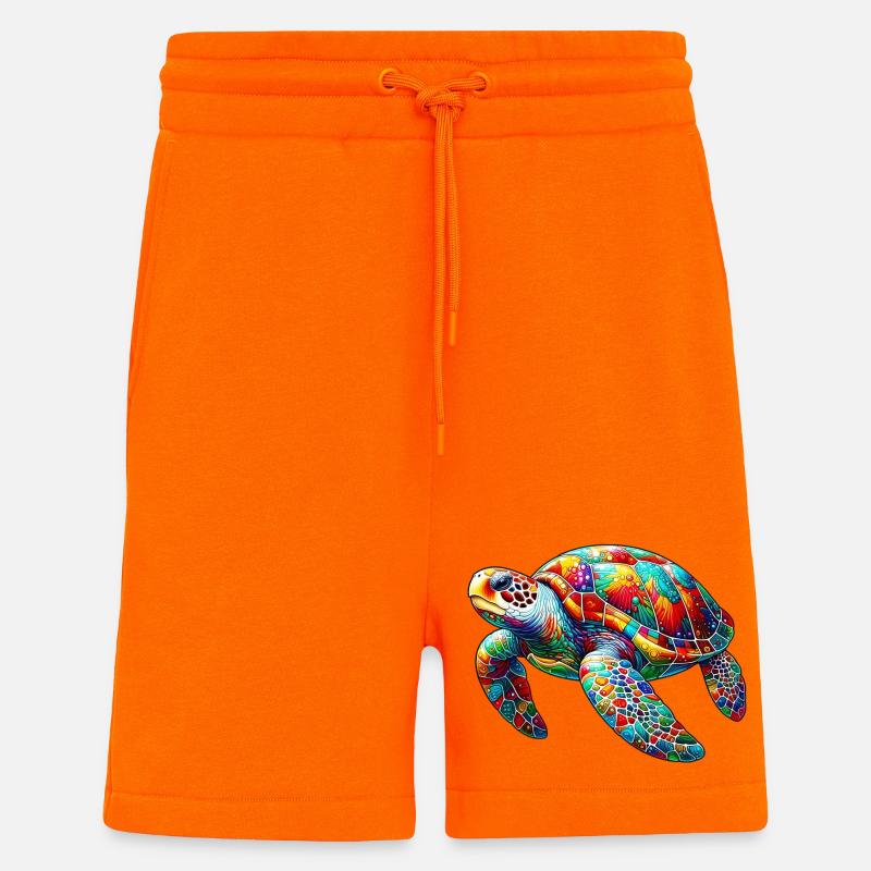 Turtle - Shorts - made by SPREAD - SUNSET ORANGE