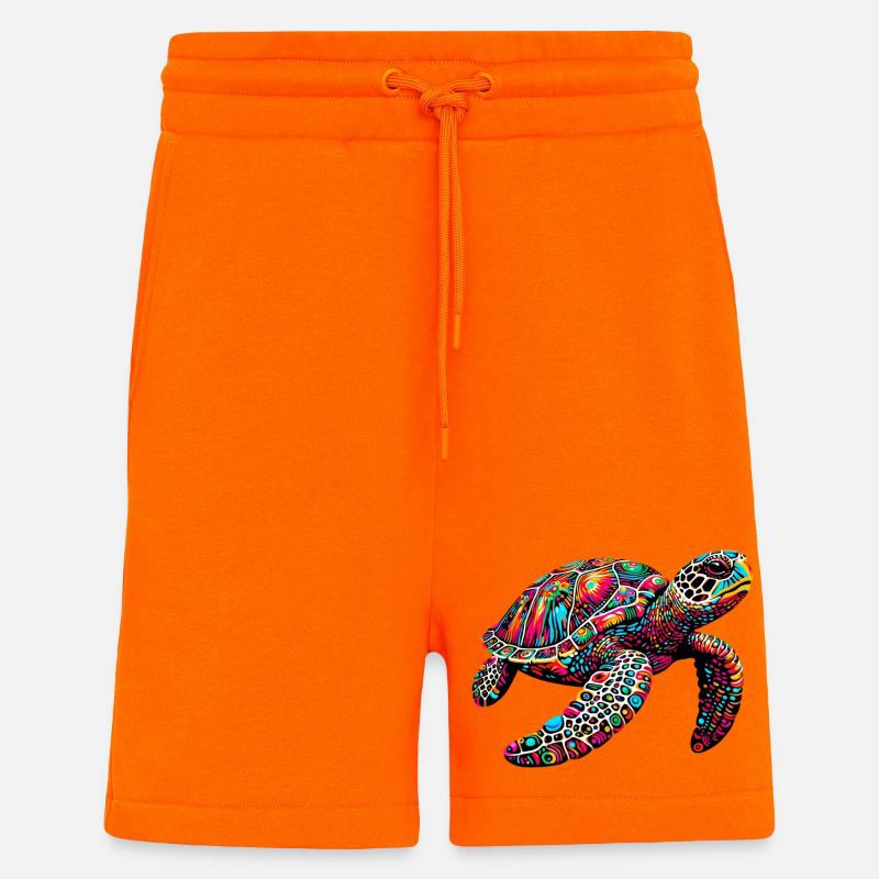 Turtle - Shorts - made by SPREAD - SUNSET ORANGE