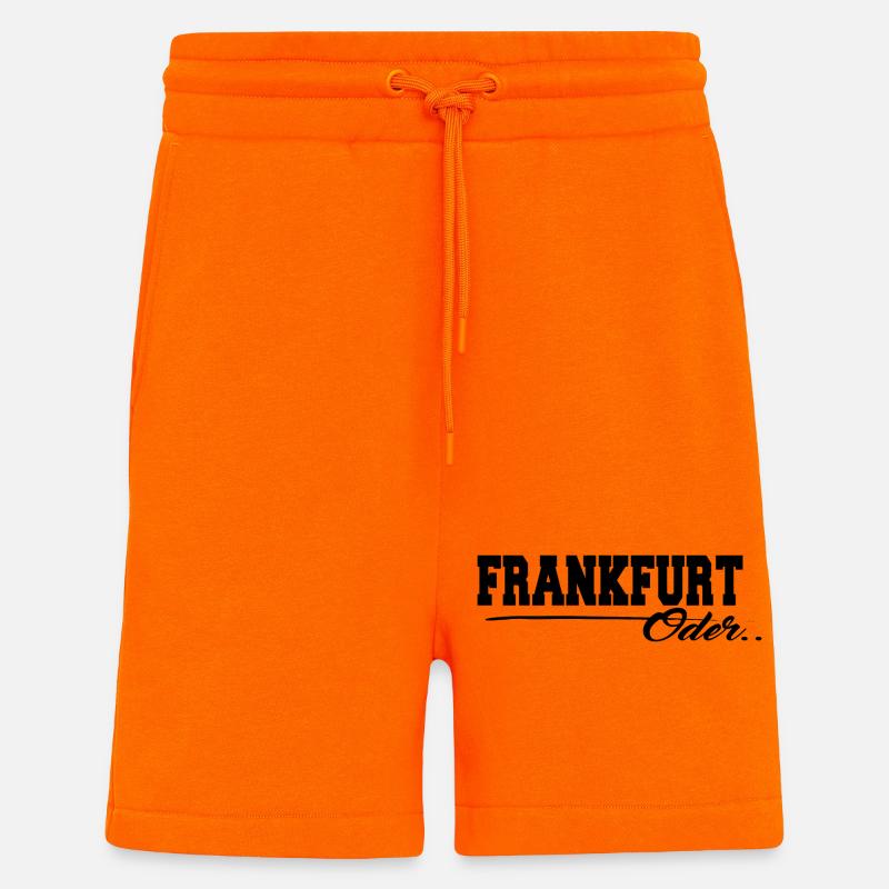 Frankfurt Oder Schriftzug - Shorts - made by SPREAD - SUNSET ORANGE