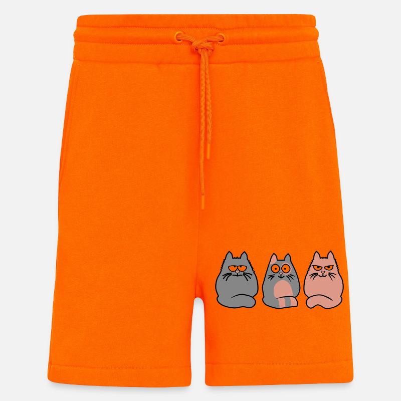 3 Katzen - Shorts - made by SPREAD - SUNSET ORANGE