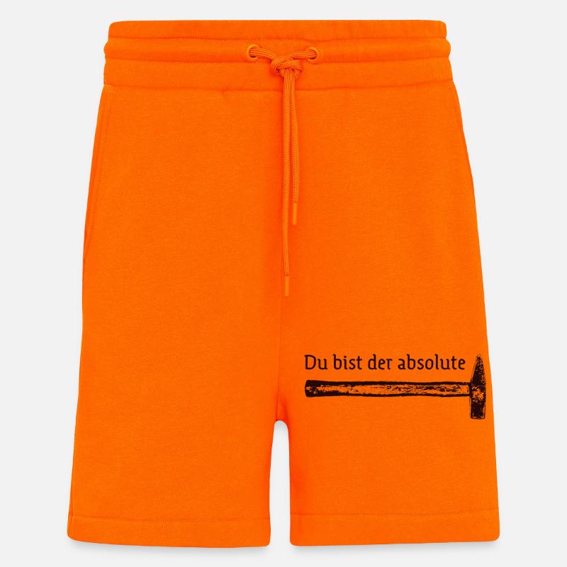 Du bist der absolute Hammer - Shorts - made by SPREAD - SUNSET ORANGE