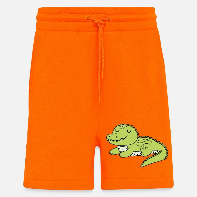 Krokodil - Shorts - made by SPREAD - SUNSET ORANGE