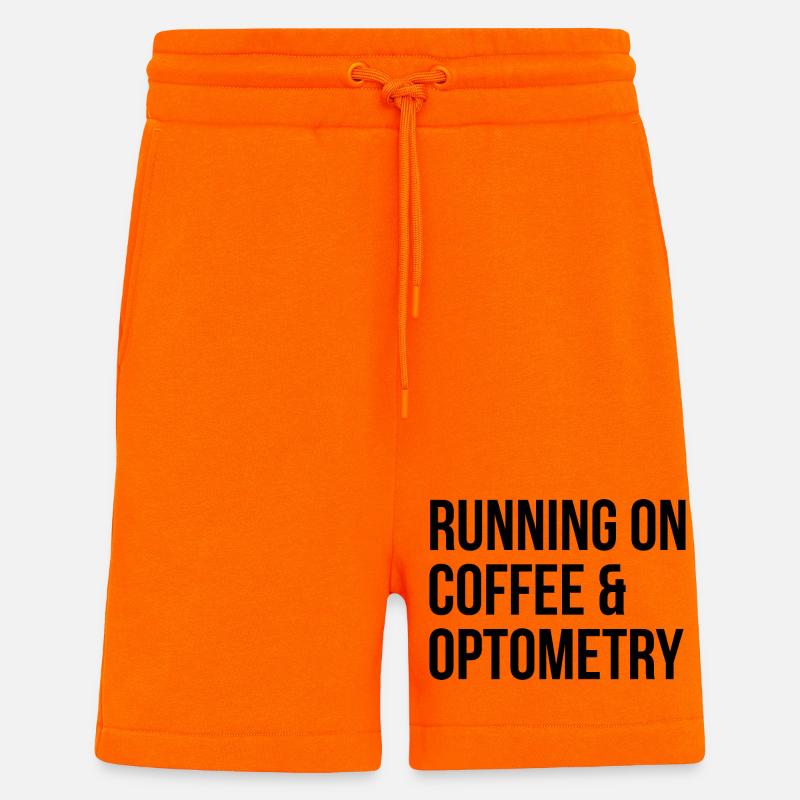 Optométrie - Short bio décontracté fabriqué en UE - SUNSET ORANGE
