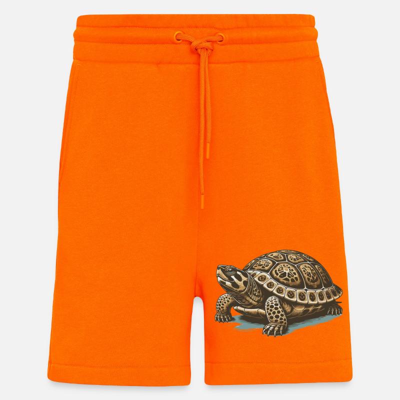 Tortue - Short bio décontracté fabriqué en UE - SUNSET ORANGE