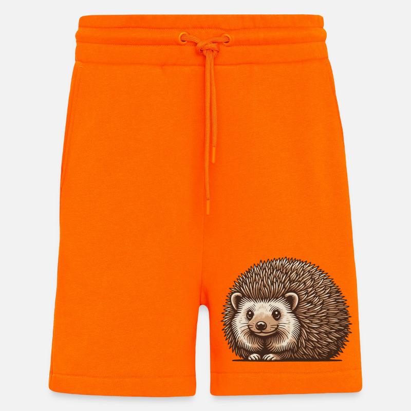 Hérisson - Short bio décontracté fabriqué en UE - SUNSET ORANGE