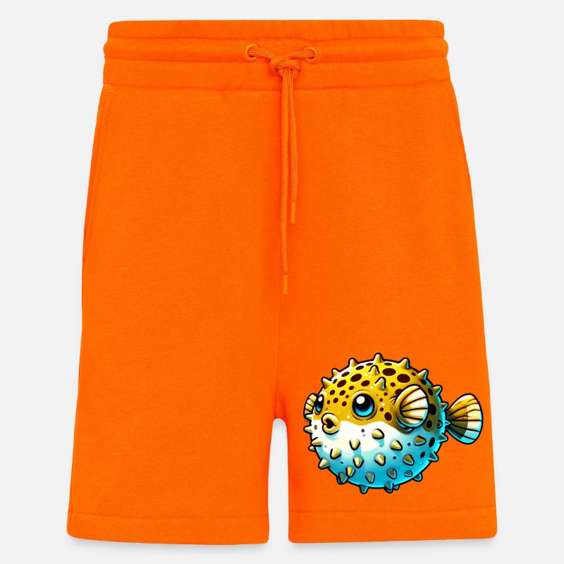 Kugelfisch - Shorts - made by SPREAD - SUNSET ORANGE