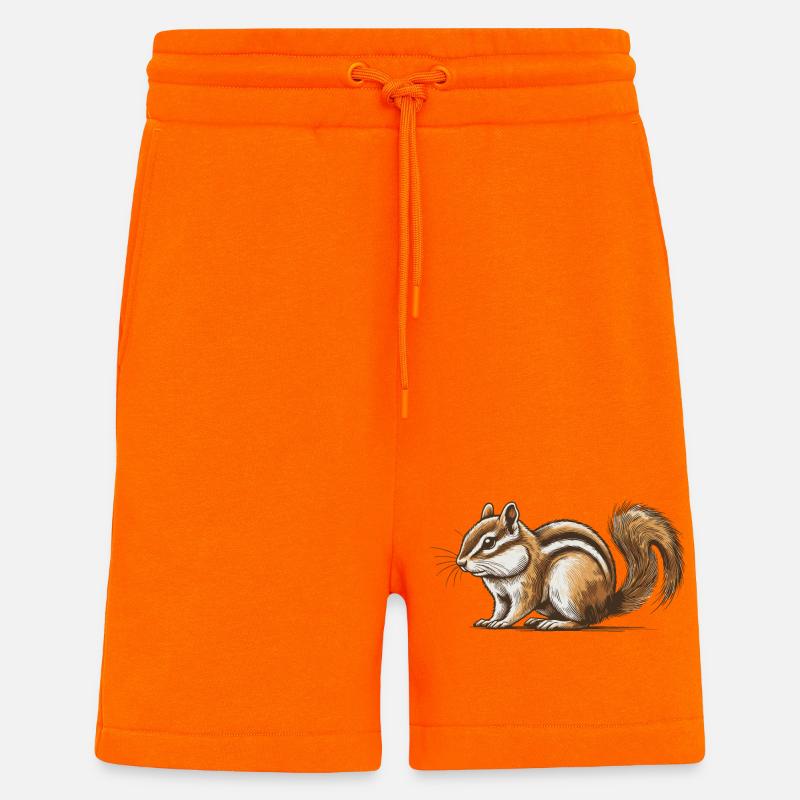 Streifenhörnchen - Shorts - made by SPREAD - SUNSET ORANGE
