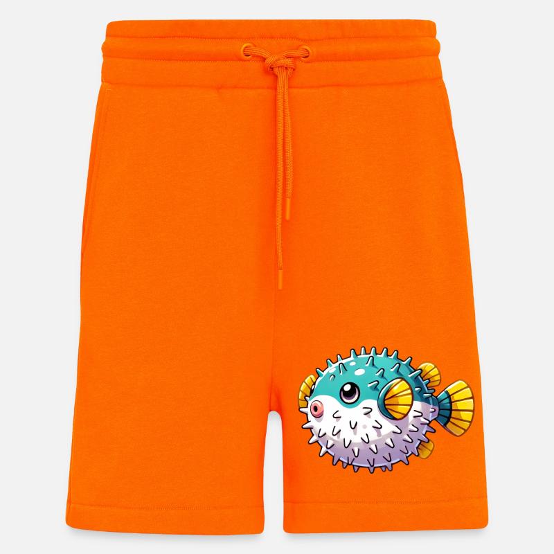 Kugelfisch - Shorts - made by SPREAD - SUNSET ORANGE