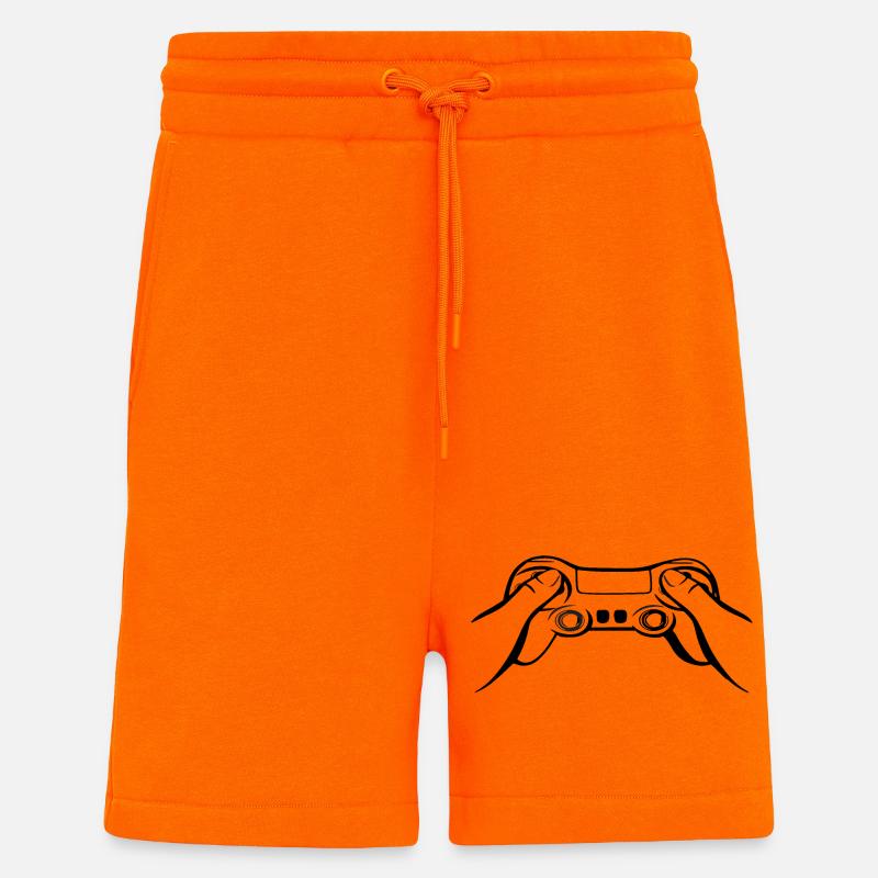 Gamecontroller schwarz - Shorts - made by SPREAD - SUNSET ORANGE