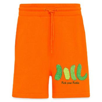 Pick Your Pickle: Grüne Gurkenkunst - Shorts - made by SPREAD - SUNSET ORANGE - Vorne