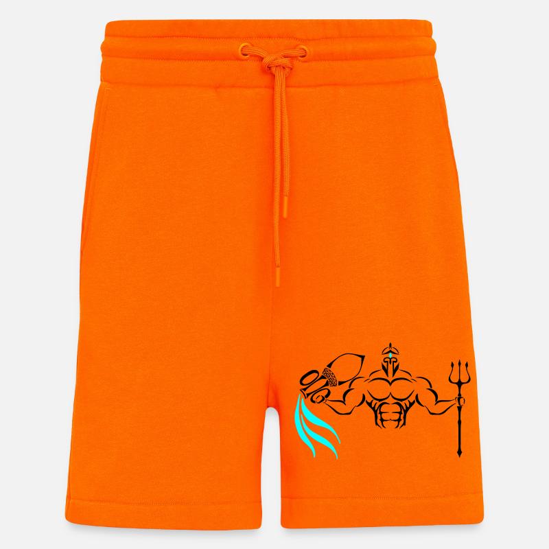 Alpha Aquarius Deluxe - Shorts - made by SPREAD - SUNSET ORANGE