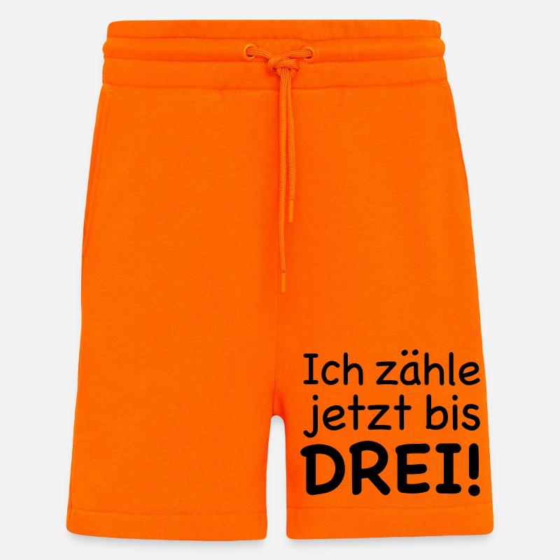 Ich zähle jetzt bis Drei - Shorts - made by SPREAD - SUNSET ORANGE