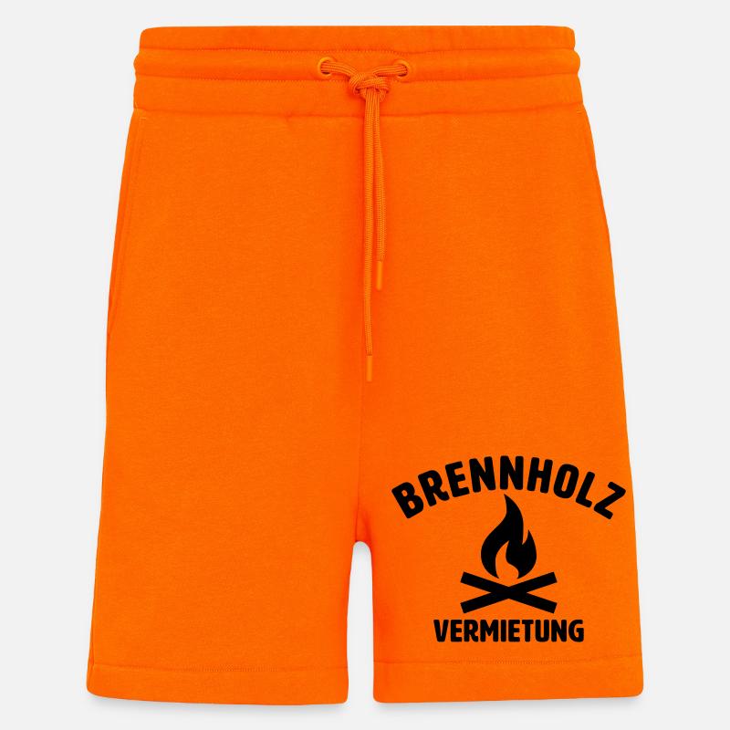 Brennholz Vermietung - Shorts - made by SPREAD - SUNSET ORANGE
