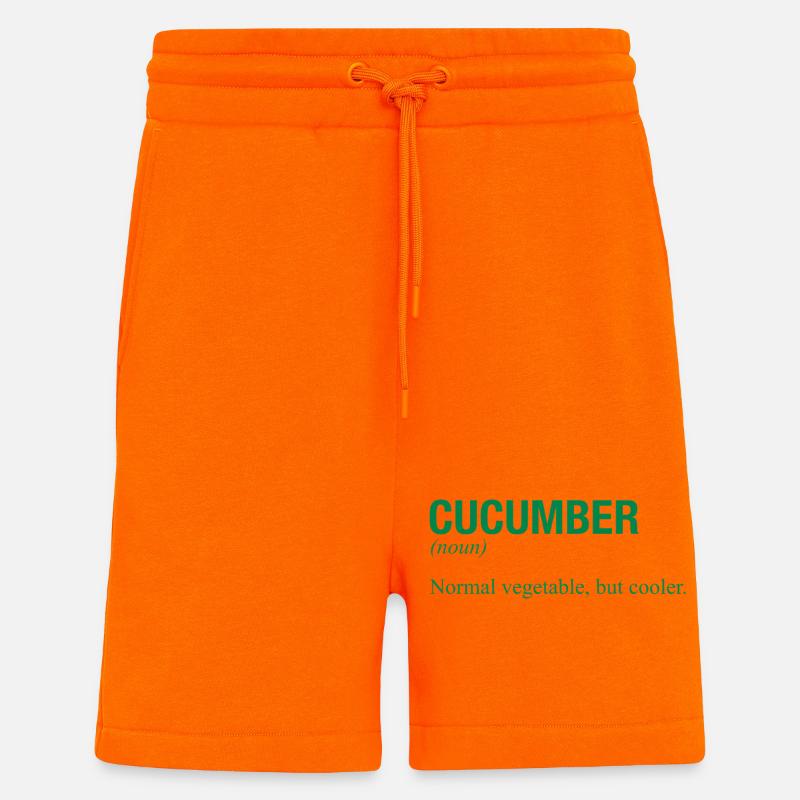 CONCOMBRE - Short bio décontracté fabriqué en UE - SUNSET ORANGE