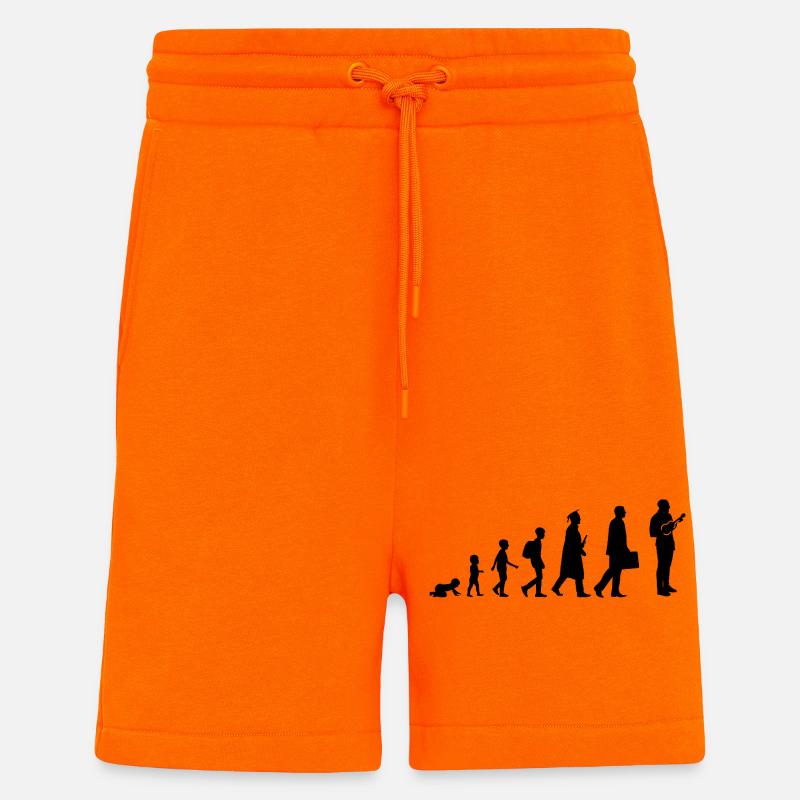 Développement d’un joueur de ukulélé - Short bio décontracté fabriqué en UE - SUNSET ORANGE